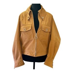 SOSKEN Studios Women's Casual Tan Zip Jacket, Collared, NWOT, Size 1